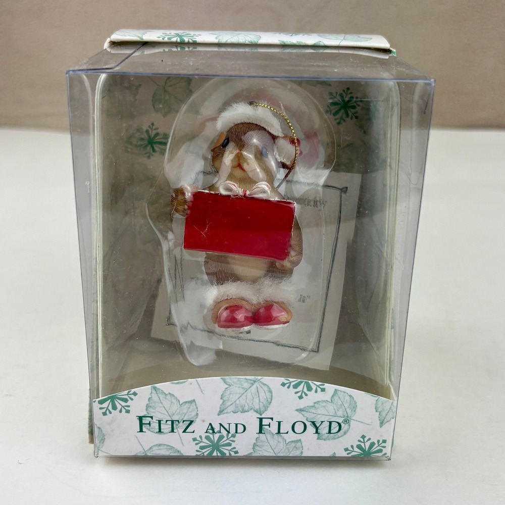 Fitz and Floyd Charming Tails 2005 THIS‎ HAS YOUR NAME ON IT w COA 87/145